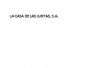 La Casa de las Juntas, s.a.