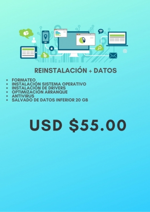 Reinstalacion y datos