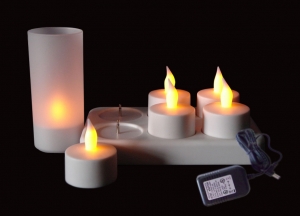 SET DE 6 VELAS LED RECARGABLES - http://www.mundoled.com.do/catalogo/velas-led/